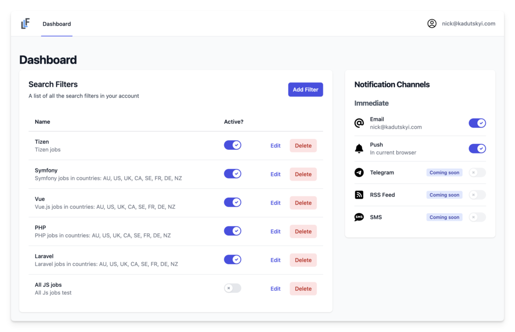 FastLeadsList Dashboard